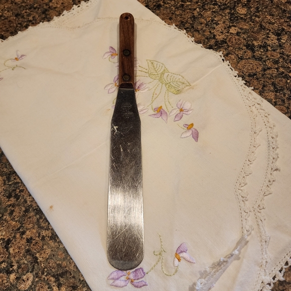Marcrest Vintage Wood Handle Stainless Steel Spatula - Picture 1 of 5